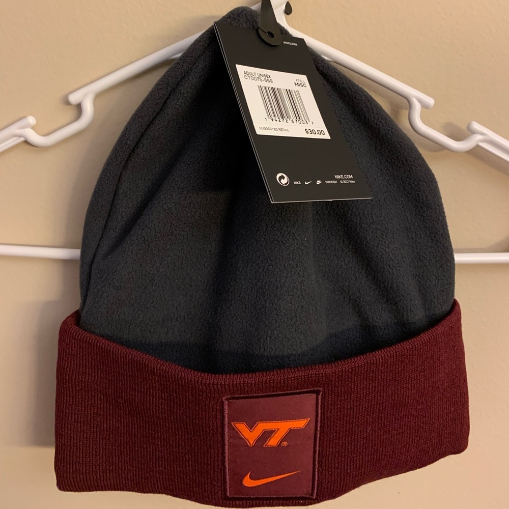 Virginia Tech Nike Dri-Fit Team Issued winter hat